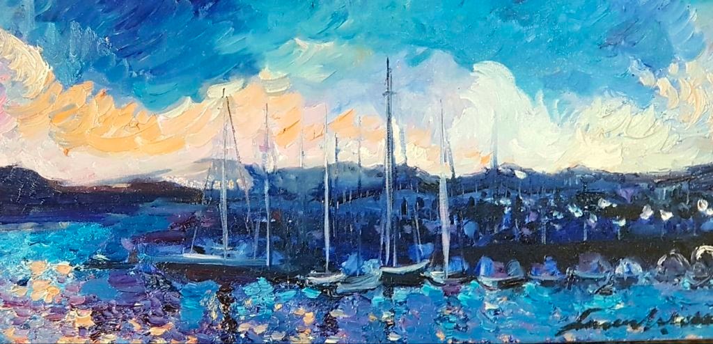 Simon's Town Harbour in Blue